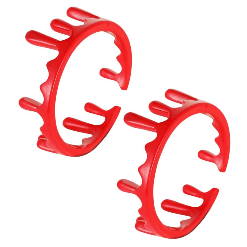 WHAMVOX 2Pcs Adjustable Blood Open Ring Alloy Metal Vampire Style Halloween Party Favors for Cosplay Carnival and Costume Accessories