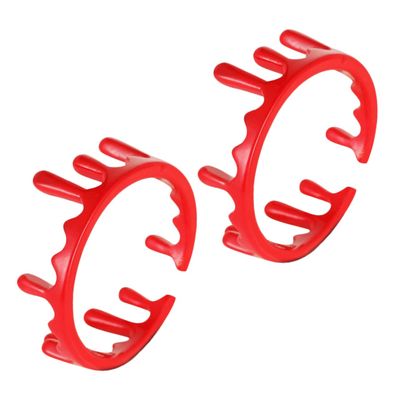 Parliky 2Pcs Adjustable Metal Alloy Blood Ring Halloween Vampire Jewelry for Costume Parties Carnivals and Festivals Eye Catching Open Design