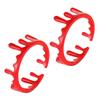 Parliky 2Pcs Adjustable Metal Alloy Blood Ring Halloween Vampire Jewelry for Costume Parties Carnivals and Festivals Eye Catching Open Design view 1