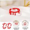 Parliky 2Pcs Adjustable Metal Alloy Blood Ring Halloween Vampire Jewelry for Costume Parties Carnivals and Festivals Eye Catching Open Design view 3