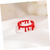 WEKAMOS 2Pcs Halloween Ring Alloy Open Rings Costume Jewelry for Parties and Carnivals Lightweight Accessories view 3