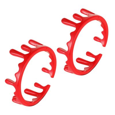 Kisangel 2Pcs Halloween Blood Open Rings Spooky Vampire Costume Accessories for Party Alloy Adjustable Band for Masquerades and Festivals
