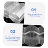 HEALSOPTHY Portable Poker Chip Case Transparent Compartment Chip Storage Box Wear Resistant Convenient Lightweight Poker Card Case view 3