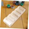 HEALSOPTHY Portable Poker Chip Case Transparent Compartment Chip Storage Box Wear Resistant Convenient Lightweight Poker Card Case view 4