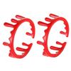 HEALSOPTHY 2Pcs Adjustable Halloween Vampire Open Rings Alloy Bloody Blood Splatter Jewelry for Party Cosplay Costume Decoration Comfortable Skin Friendly Spooky Accessories view 1