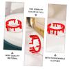 HEALSOPTHY 2Pcs Adjustable Halloween Vampire Open Rings Alloy Bloody Blood Splatter Jewelry for Party Cosplay Costume Decoration Comfortable Skin Friendly Spooky Accessories view 3