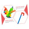 Abaodam Walker Push Cart with Detachable Handle Rooster Design Walking Push for Boy Girl Early Learning Cognitive Plaything Safe Wear Resistant Material Random Color view 4