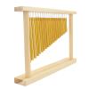 AOWINHIT Percussion Chimes Musical Instrument 20 Copper Bars Single Row Wind Chimes with Wood Stand Stick for Kids Music Lovers and Beginners Wooden Golden 38.8 x 27 x 5cm view 4