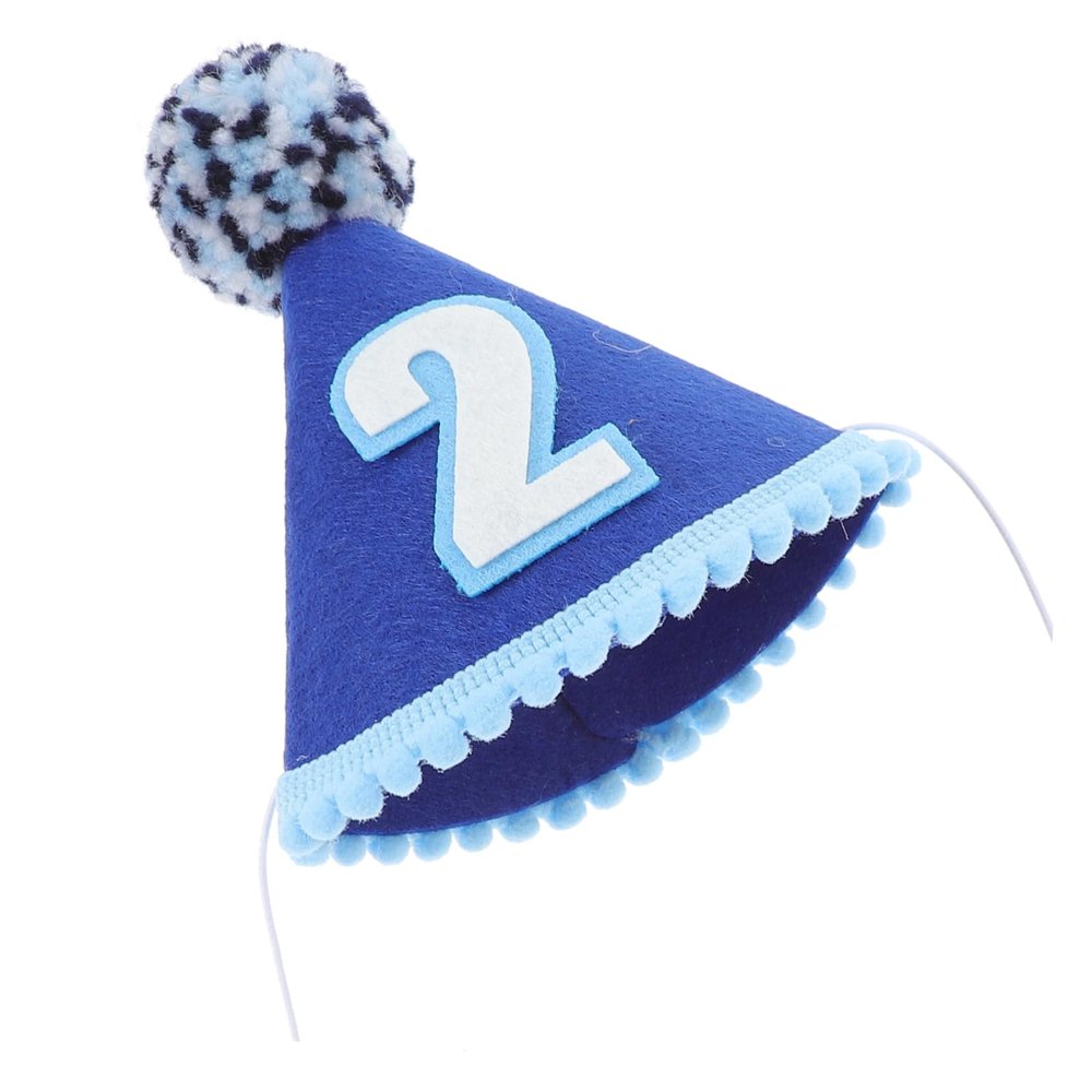 ABOOFAN Birthday Cone Hat Blue Party Headwear for Photo Prop Sweet Fashionable Accessory for Boys and Celebrations
