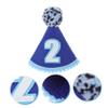ABOOFAN Birthday Cone Hat Blue Party Headwear for Photo Prop Sweet Fashionable Accessory for Boys and Celebrations view 3