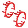 Vaguelly 2Pcs Adjustable Blood Open Rings Halloween Vampire Jewelry Spooky Gothic Costume Accessory for Party Cosplay and Masquerade view 1
