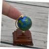 GARVALON Scale Blue Mini Globe for Childrens Ornamental Accessory Realistic Detailed Micro House Decoration Lightweight and Practical Design view 4