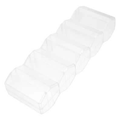 OFFIGAM Portable Poker Chip Case Capacity Transparent Card Storage Box with Buckle Closure Multi Compartment Game Chip Carrier for and Card Games
