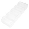 OFFIGAM Portable Poker Chip Case Capacity Transparent Card Storage Box with Buckle Closure Multi Compartment Game Chip Carrier for and Card Games view 1