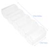 Abaodam Transparent Poker Chip Case Large Capacity Game Chip Holder with Compartment Tray Sturdy Lightweight Storage Box for Poker Tokens and Card Protection view 2