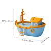 Abaodam Creative Pirate Ship Coin Bank for Cartoon Money Jar Piggy Bank Saving Box Tabletop Decoration for Birthday Christmas Day Gifts view 2