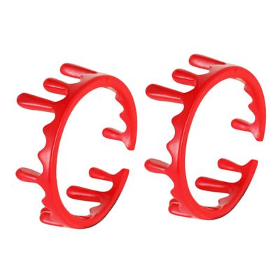 BESTonZON 2Pcs Adjustable Blood Ring Jewelry Open Rings Spooky Vampire Costume Accessories for Halloween Party Carnival Cosplay Festival