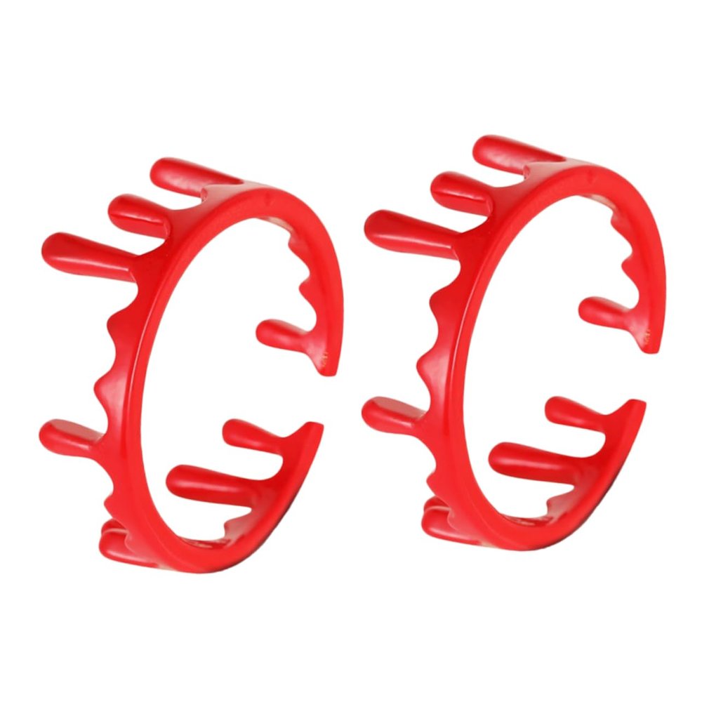 BESTonZON 2Pcs Adjustable Blood Ring Jewelry Open Rings Spooky Vampire Costume Accessories for Halloween Party Carnival Cosplay Festival