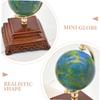 ERINGOGO Scale Blue Desktop Ornament Natural Material Miniature World Globe Accessory for Bedroom Micro House Decoration view 3