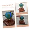 ERINGOGO Scale Blue Desktop Ornament Natural Material Miniature World Globe Accessory for Bedroom Micro House Decoration view 4