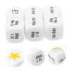 Abaodam 6pcs Vietnamese Drinking Game Dice Props Acrylic Party Dices for Adults Bar Ktv Entertainment Fun Portable Small Lightweight view 3