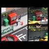 1/64 Model Car Display Case Diorama Realistic Background Simulation Desktop Decor Vehicle Model Display Stand Parking Scenery, Style A view 2