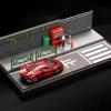 1/64 Model Car Display Case Diorama Realistic Background Simulation Desktop Decor Vehicle Model Display Stand Parking Scenery, Style A view 3