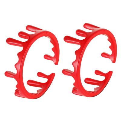 Gogogmee 2Pcs Adjustable Blood Ring Halloween Party Favors Metal Alloy Vampire Costume Accessory Skin Friendly for Carnival Cosplay Club Events