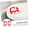 Gogogmee 2Pcs Adjustable Blood Ring Halloween Party Favors Metal Alloy Vampire Costume Accessory Skin Friendly for Carnival Cosplay Club Events view 2
