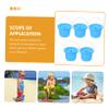 BESPORTBLE 5Pcs Beach Sand with Comfortable Handles PP Material Buckets for Seaside and Backyard Play Bright Sand Playthings for Boys view 3
