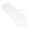 Abaodam Transparent Poker Chip Box with Compartment Storage Case for Chips and Card Holder for and Card Game Organization view 2