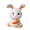 Abaodam Unbreakable Bunny Money Bank for Large Capacity Plastic Coin Jar with Dual Slots Cute Rabbit Design Desktop Stable Base Birthday Gift view 1