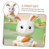 Abaodam Unbreakable Bunny Money Bank for Large Capacity Plastic Coin Jar with Dual Slots Cute Rabbit Design Desktop Stable Base Birthday Gift view 3