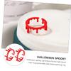 CVUTOVO 2Pcs Adjustable Alloy Blood Rings Halloween Vampire Jewelry Spooky Open Ring Costume Accessory for Party Favor and Gift view 2