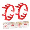 CVUTOVO 2Pcs Adjustable Alloy Blood Rings Halloween Vampire Jewelry Spooky Open Ring Costume Accessory for Party Favor and Gift view 3