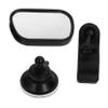 Kisangel Adjustable Car Rearview Mirror for Backseat Safety Wide Angle Observation Mirror with Stable Clip Installation Black Monitor for Drivers to Watch Rear view 1
