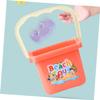 BESPORTBLE Plastic Beach for Interactive Sand Bucket Shovel and Sand Timer in Orange Lightweight Safe Abs Material for Outdoor Fun and Creative Play at Beach Sandbox view 4