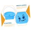 ADOCARN 5Pcs Beach Sand with PP Sand Buckets and Comfortable Handles for Creative Outdoor Play and Coordination Development Blue view 3