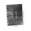 BESPORTBLE 10 Sheets Double Sided Transparent Inserts Wear Resistant PVC Standard Stamp Album Pages with Seven Rows for Collectors Reusable for Organizing Photos and Banknotes view 2
