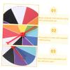 Abaodam Small Wall Mounted Prize Wheel with Erasable Surface Portable Lottery Game for Adults Construction for Home Office and Party Fun view 4