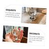 CVUTOVO 2pcs Mini Chic Geographic Globes Transparent High Borosilicate Glass Desktop Ornaments Creative Small Globe Decor for Home Office Smooth Touch Elegant Tabletop Craft view 2