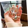 CVUTOVO 2pcs Mini Chic Geographic Globes Transparent High Borosilicate Glass Desktop Ornaments Creative Small Globe Decor for Home Office Smooth Touch Elegant Tabletop Craft view 3