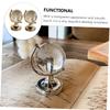 CVUTOVO 2pcs Mini Chic Geographic Globes Transparent High Borosilicate Glass Desktop Ornaments Creative Small Globe Decor for Home Office Smooth Touch Elegant Tabletop Craft view 4