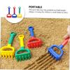 Beaupretty 3pcs Sand Rake Safe Beach Sand Play Tools in Yellow Red Blue Outdoor for Years Enhance Imagination and Motor Skills view 3