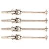 4Pcs Steel CVD Drive Shaft Transmission Axle for HSP 94123 94108 94102 1/10 RC Car High Performance CNC Machined Durable Replacement Parts (Silver) view 1
