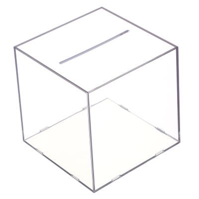 Abaodam Transparent Cube Piggy Bank Desktop Coin Container for Home Use Creative Saving Box for Adults Unique Educational Money Saver Gift Compact Design