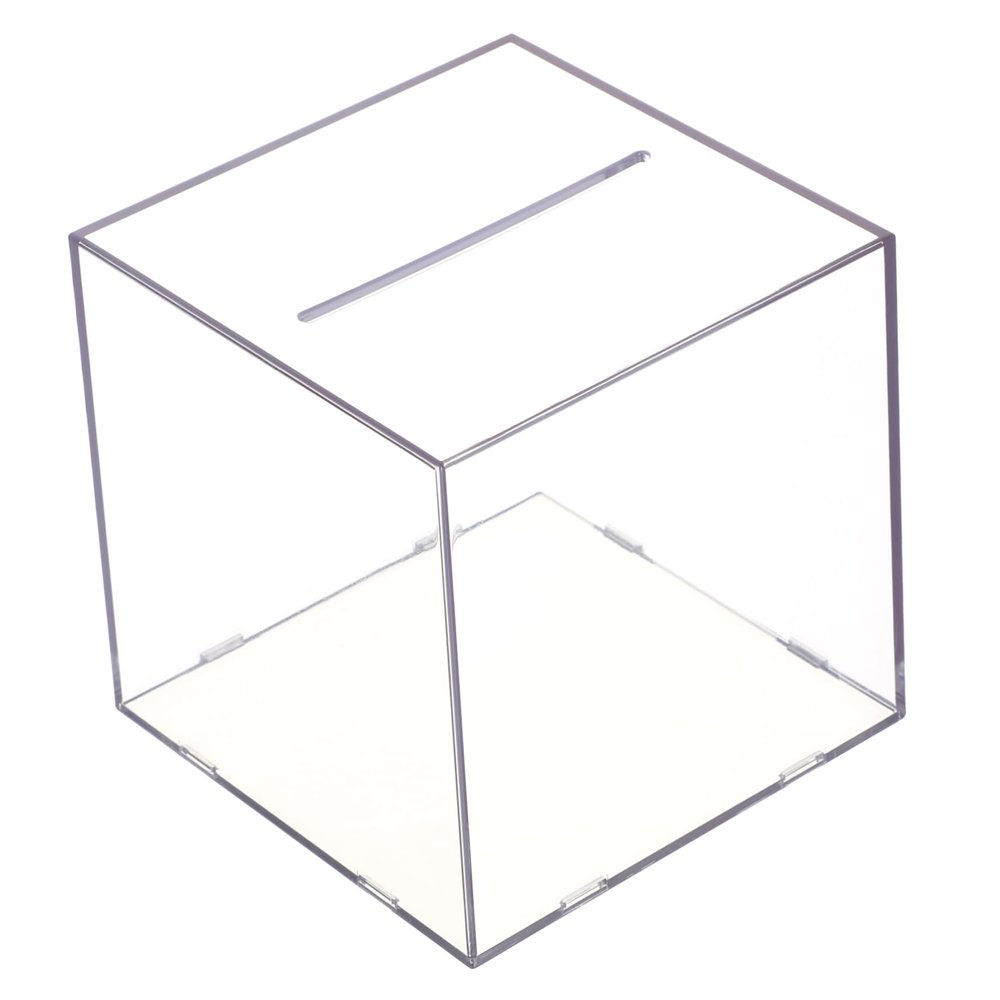Abaodam Transparent Cube Piggy Bank Desktop Coin Container for Home Use Creative Saving Box for Adults Unique Educational Money Saver Gift Compact Design