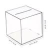 Abaodam Transparent Cube Piggy Bank Desktop Coin Container for Home Use Creative Saving Box for Adults Unique Educational Money Saver Gift Compact Design view 2