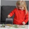 Abaodam Transparent Cube Piggy Bank Desktop Coin Container for Home Use Creative Saving Box for Adults Unique Educational Money Saver Gift Compact Design view 3