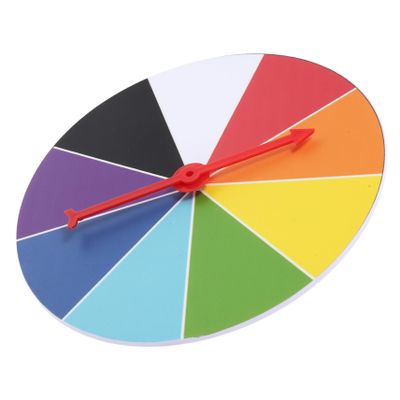 Beaupretty Small Wall Mounted Prize Wheel Turn Plate Portable DIY Spin Wheel for Fundraisers Parties Classrooms with Reusable Design